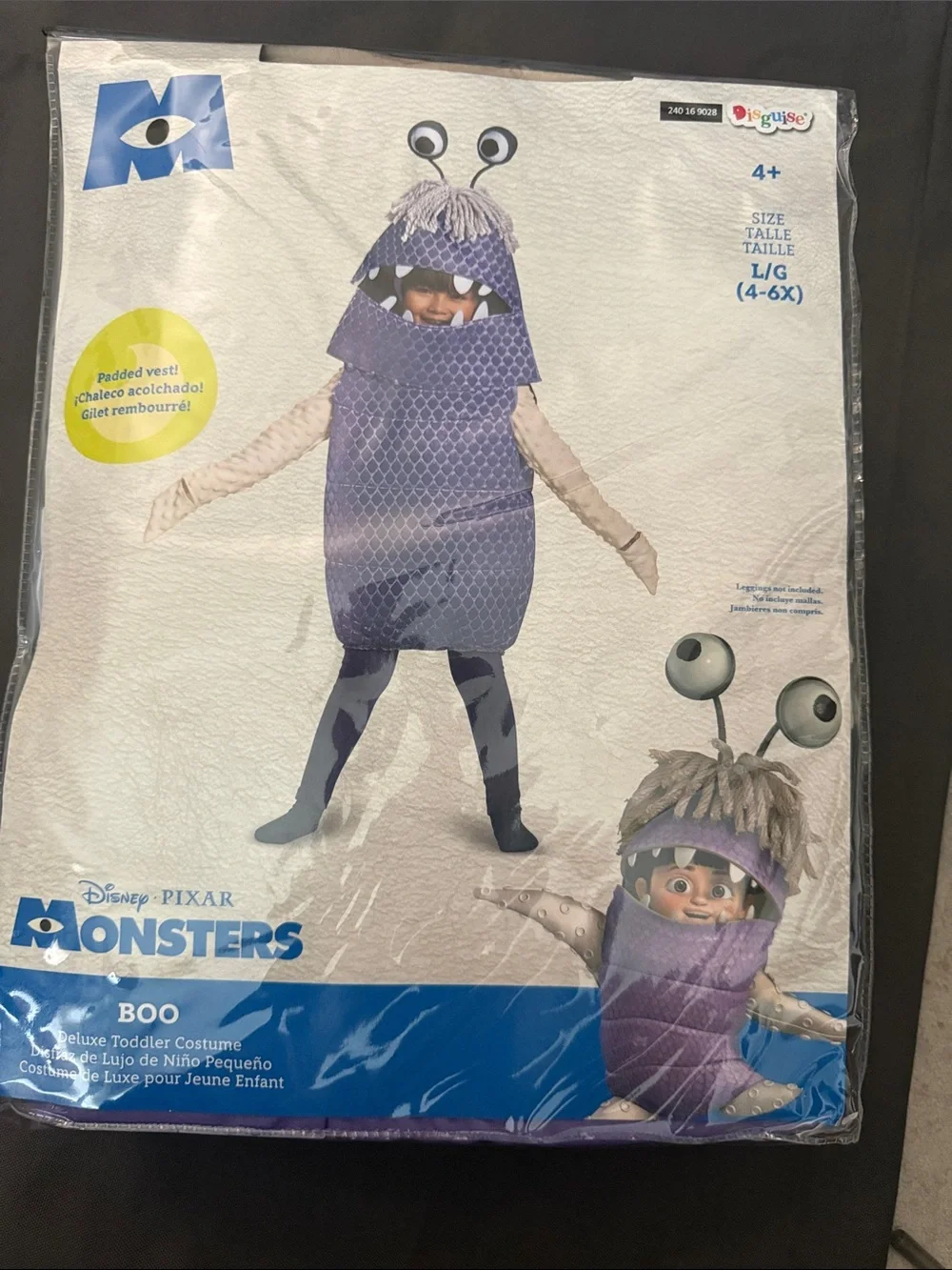Disguise Monsters Boo Toddler Costume - Purple